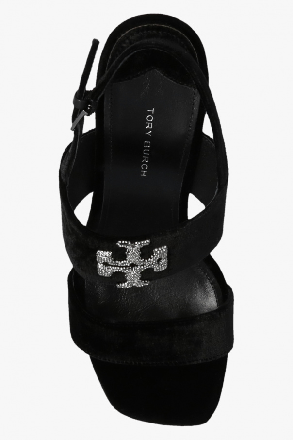 サンダル・ミュール TORY BURCH Eleanor leather flat sandals PERFECT BLACK Amazon.com | Tory Burch Women's Eleanor Sandal Flat, Perfect